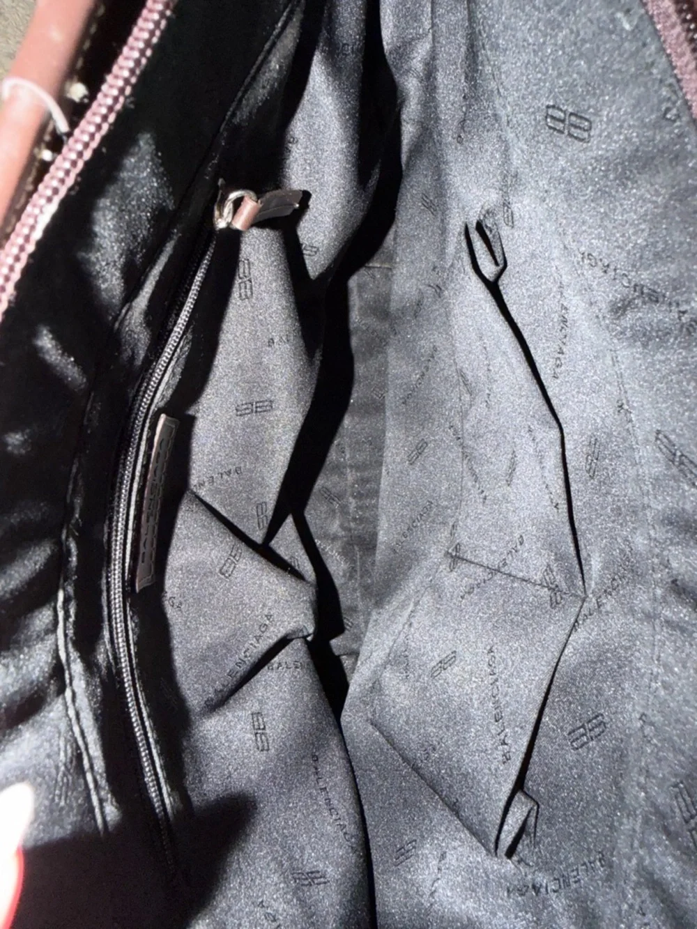 Balenciaga Black and Brown Monogram Tote Bag - Picture 3 of 4